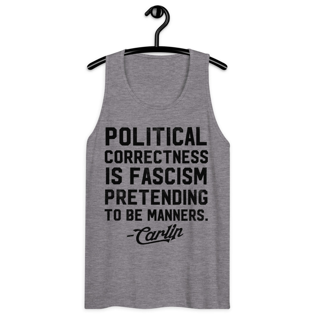 George Carlin Political Correctness Quote Men’s Gym Tank Top