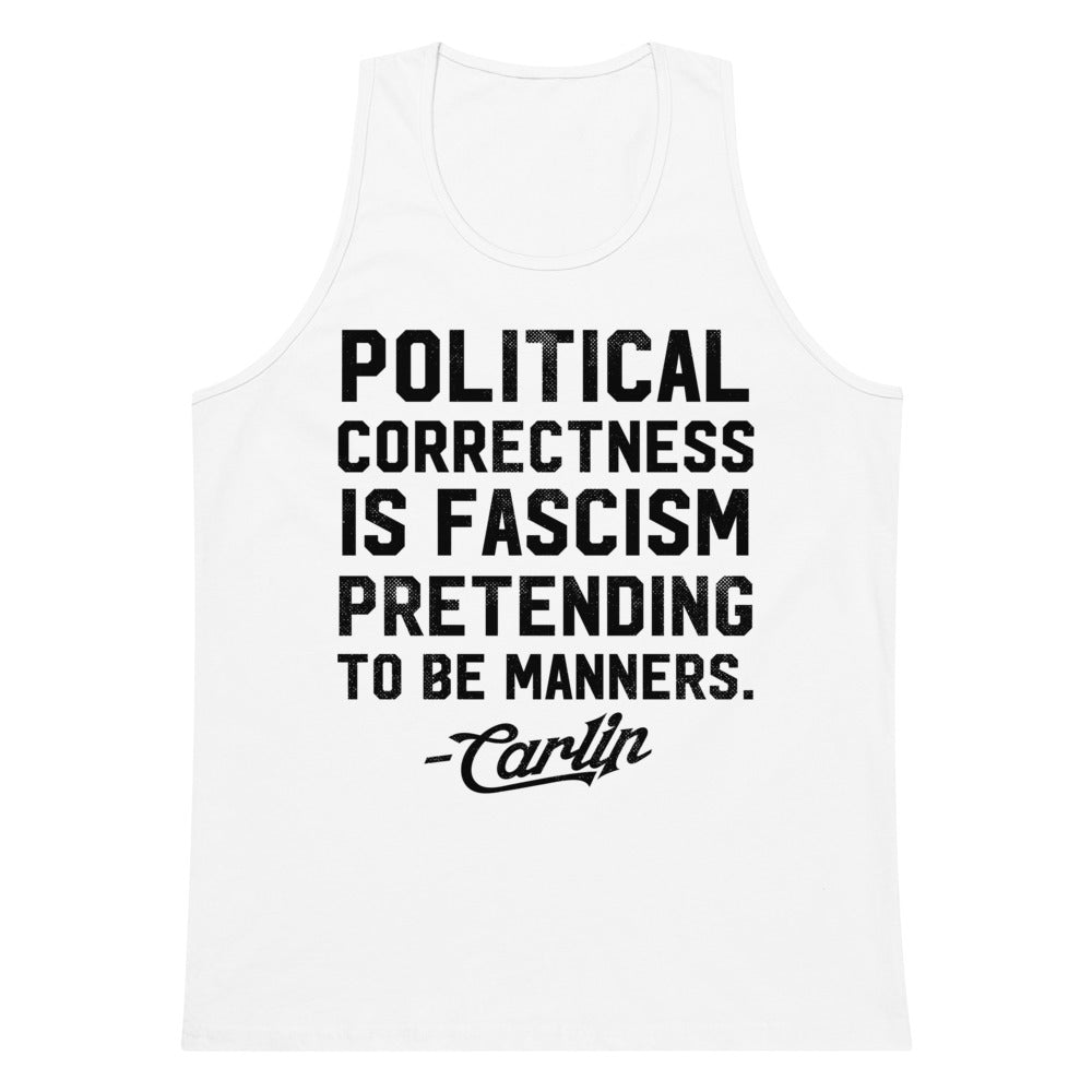 George Carlin Political Correctness Quote Men’s Gym Tank Top
