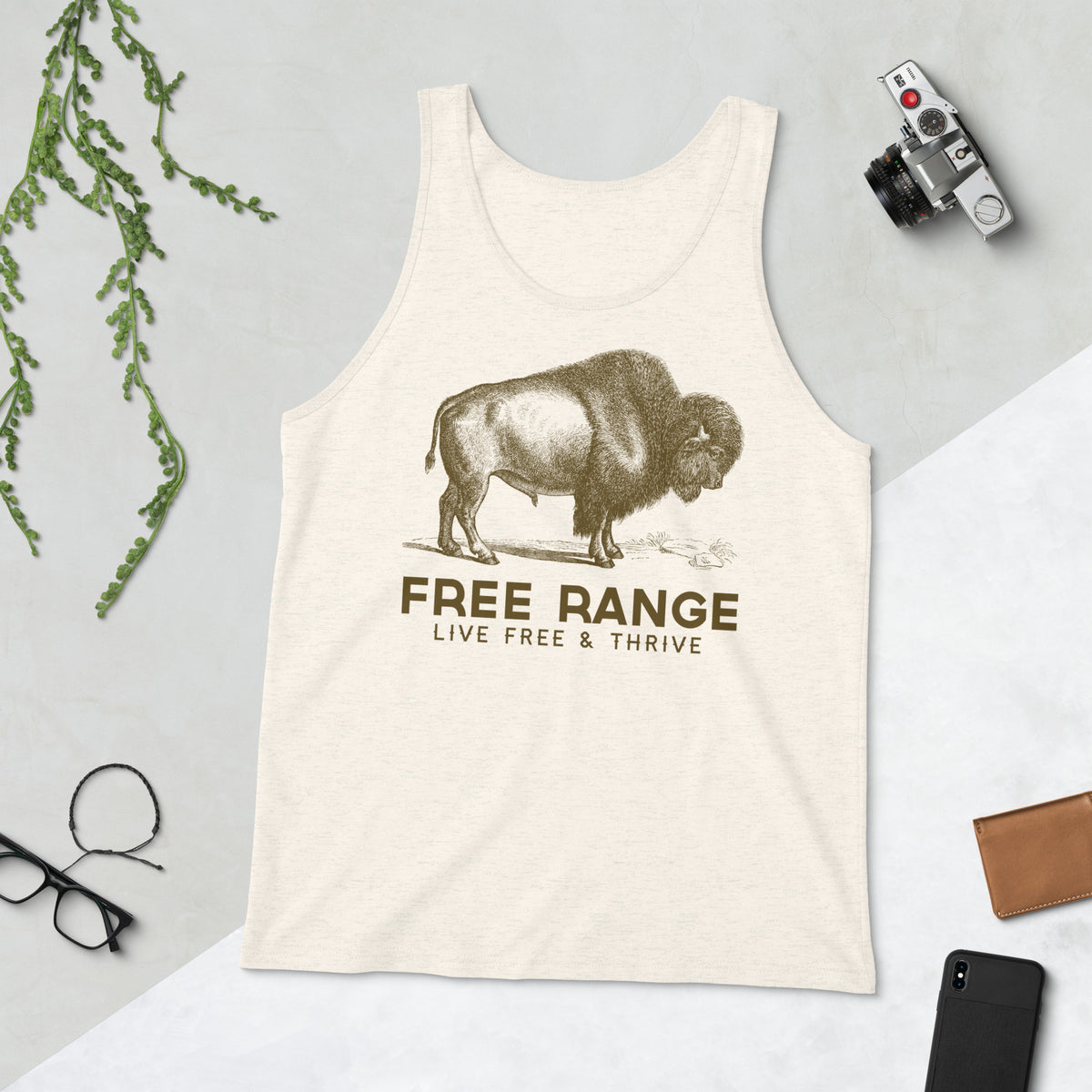 Free Range Live Free Unisex Tank Top