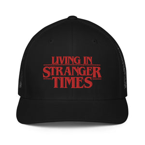 Living in Stranger Times Mesh Flexfit Trucker Hat