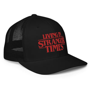 Living in Stranger Times Mesh Flexfit Trucker Hat