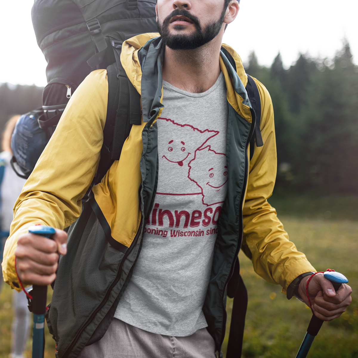 Minnesota Spooning Wisconsin Since 1848 Short-Sleeve Unisex T-Shirt