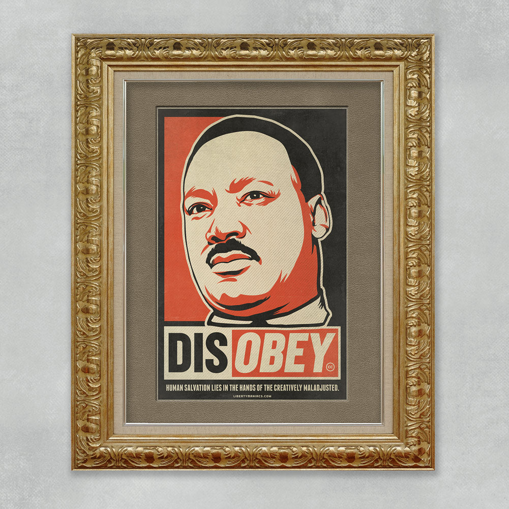MLK Civil Disobedience Quotation Graphic Giclee Art Print