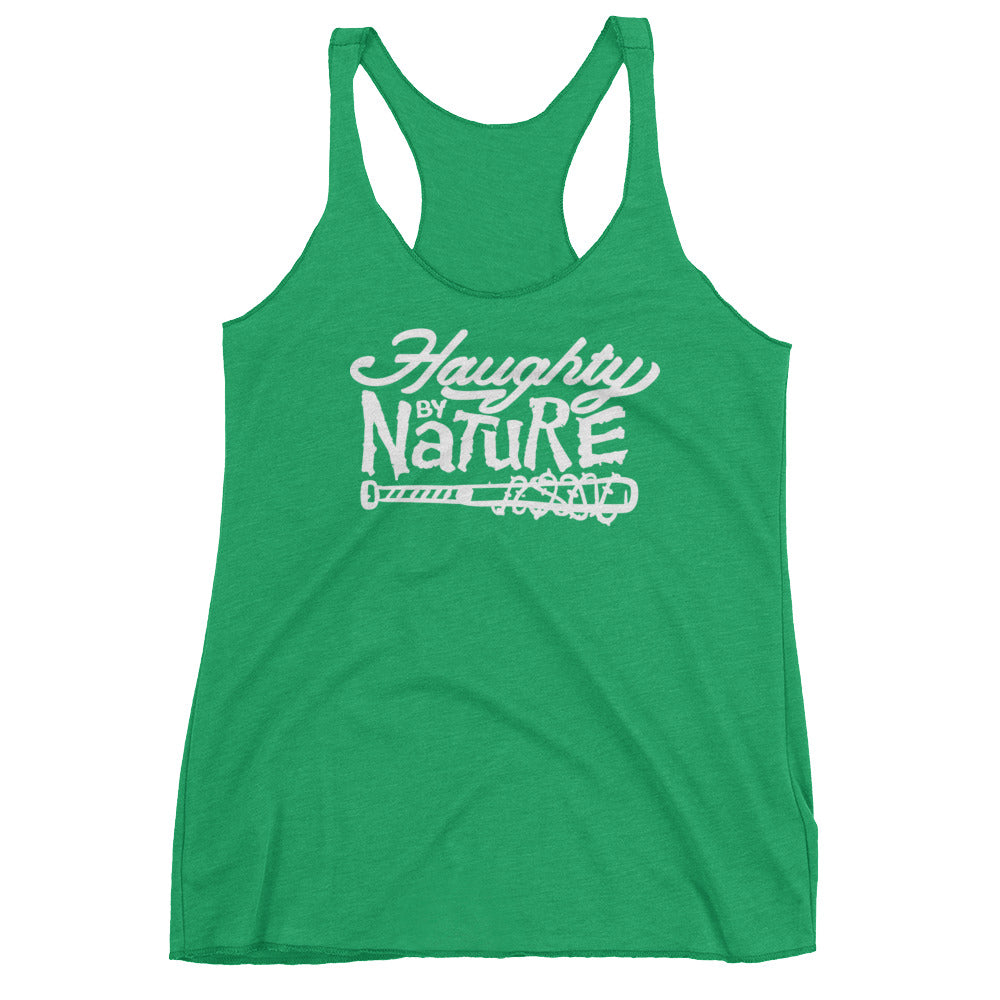 Haughty By Nature Women's Tri-Blend Racerback Tank Top
