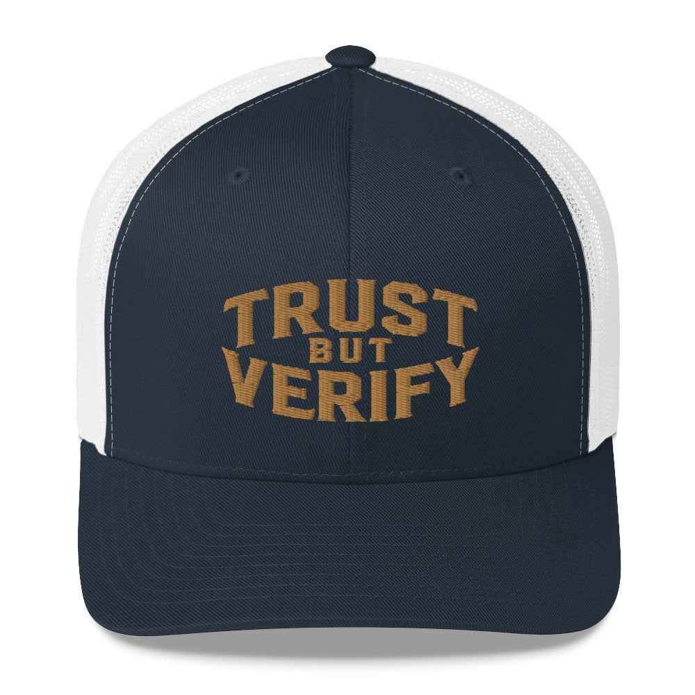 Trust But Verify Trucker Cap