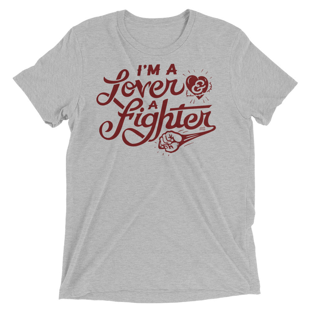 I'm A Lover And A Fighter Tri-Blend Graphic T-Shirt