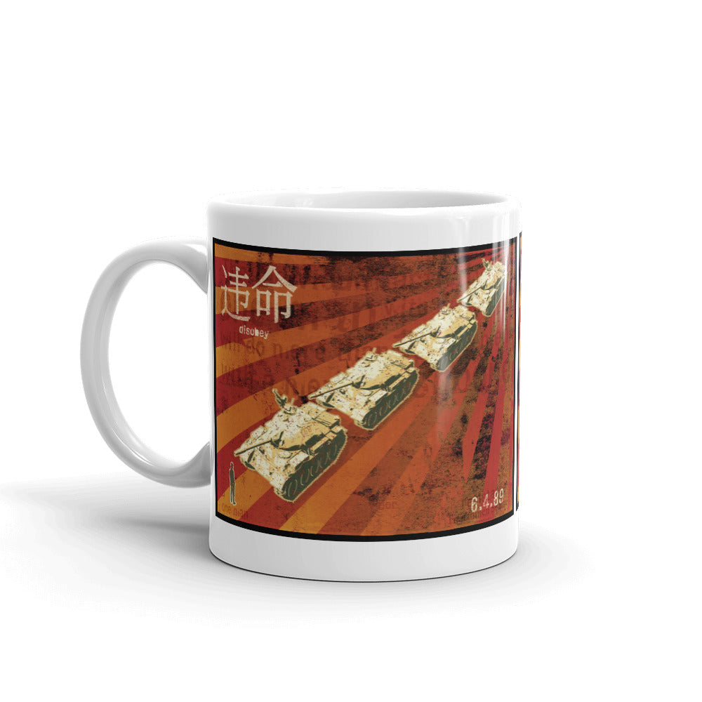 Tank Man Disobey Mug