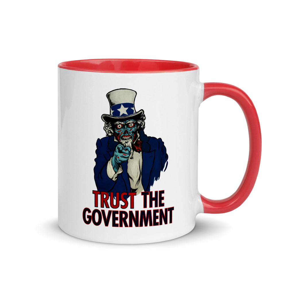 Uncle Sam Trust Government They Live Mug with Color Inside