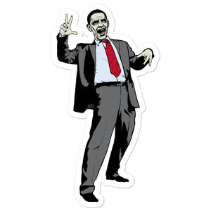 Zombie Obama Sticker