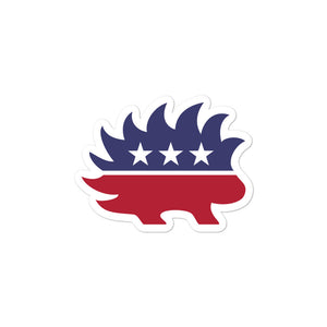 Porcupine Libertarian Mascot Sticker