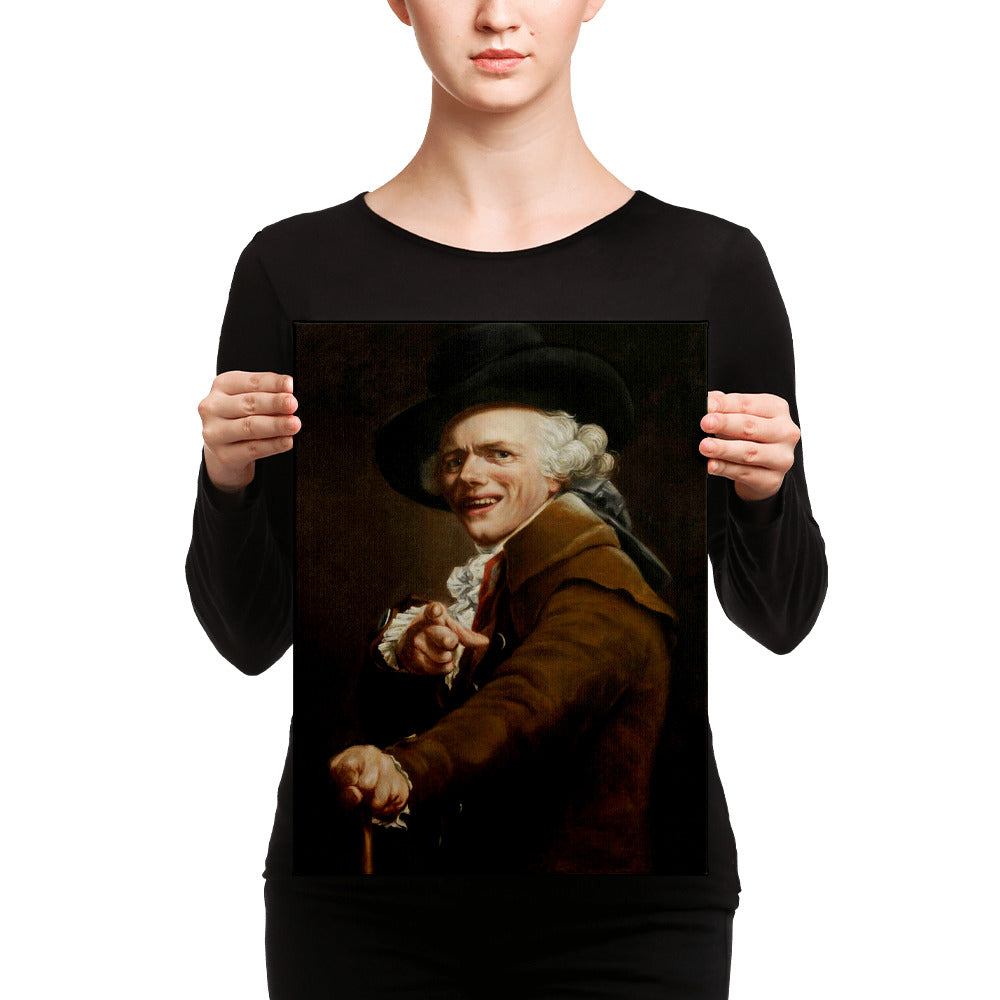 12x16 Gallery Wrapped canvas of Portrait de l’artiste sous les traits d’un moqueur