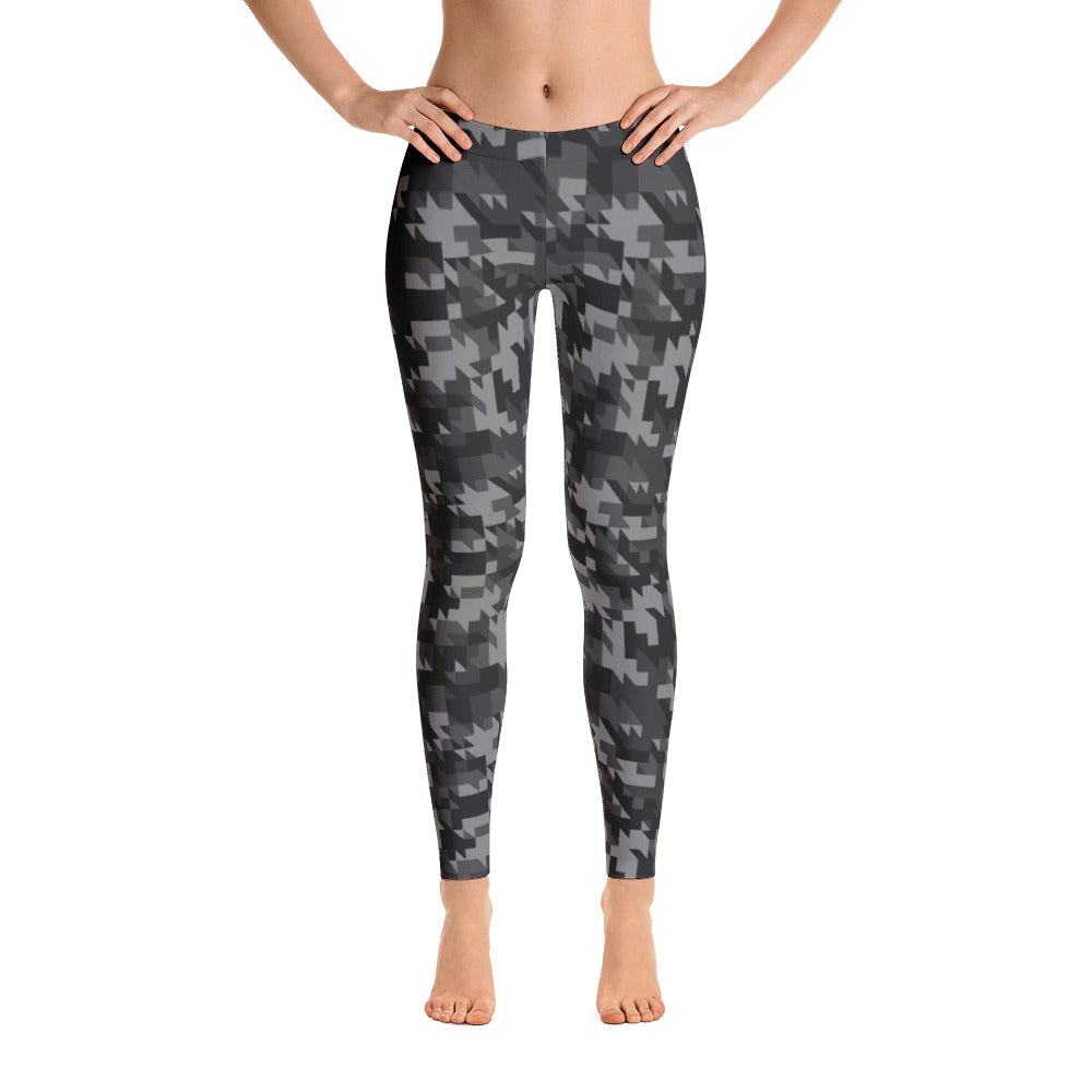 Geomaze Midnight Camouflage Handsewn Leggings