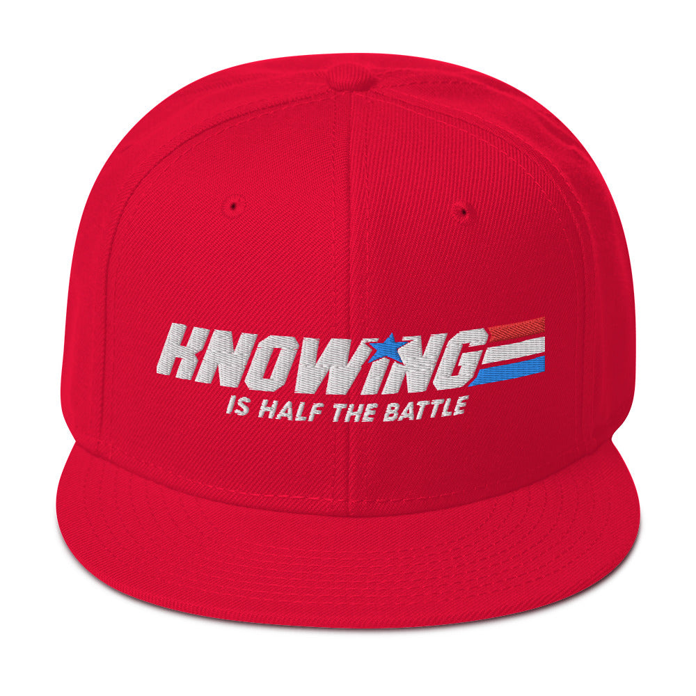 Knowing is Half the Battle Snapback Baseball Cap