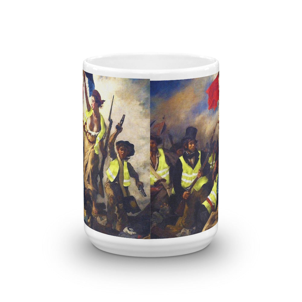 Yellow Vest Liberty Leading the People Mug