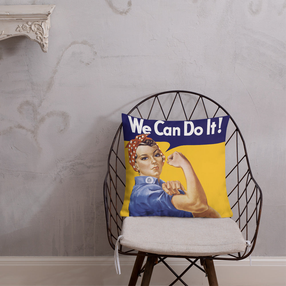 Rosie the Riveter Throw Pillow