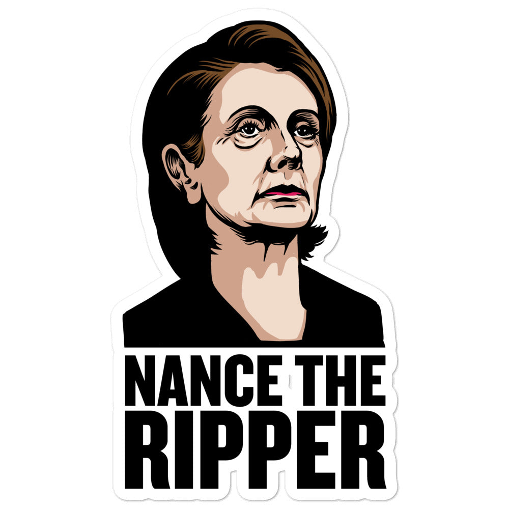 Nance the Ripper Nancy Pelosi Sticker