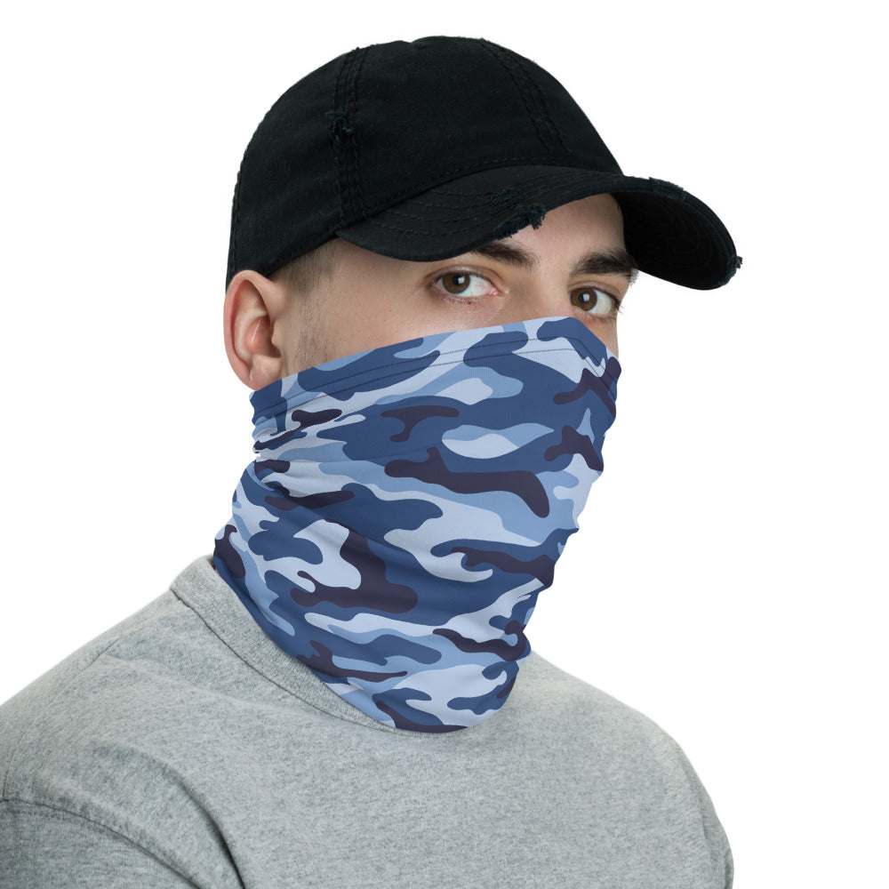 Blue Night Camo Neck Gaiter
