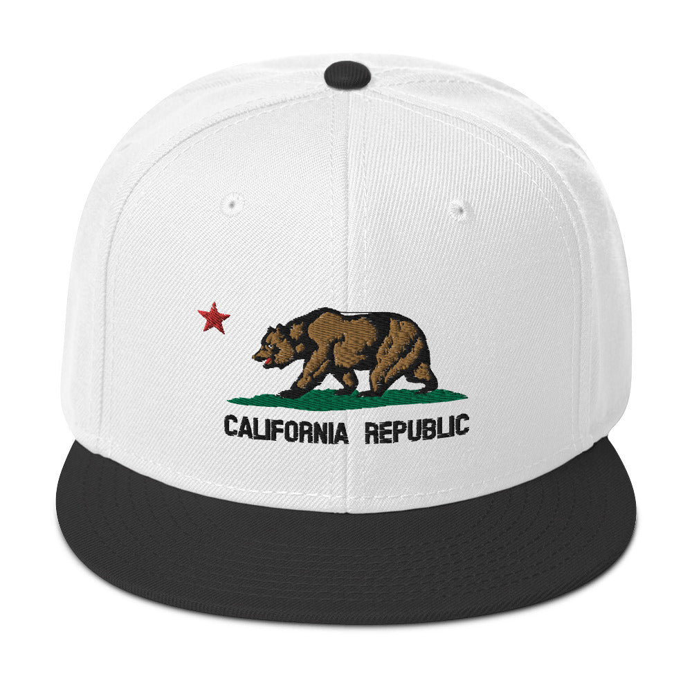 California Republic Flag Snapback Hat