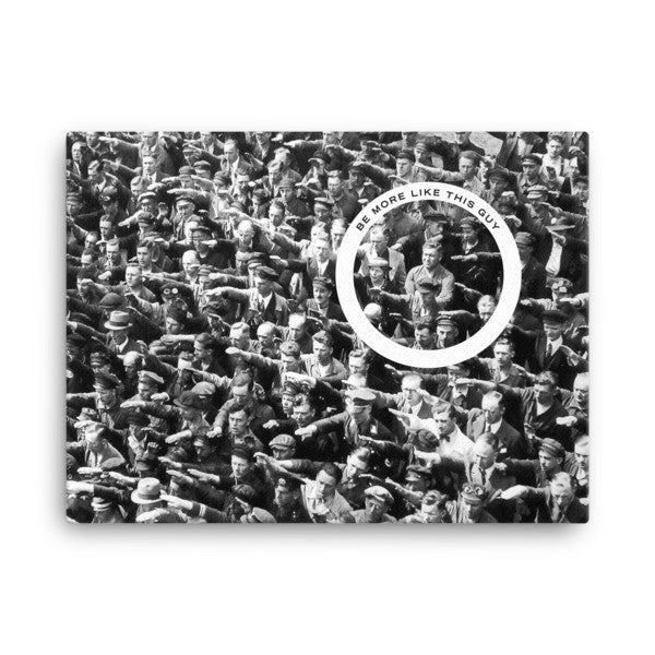 August Landmesser Refusing the Nazi Salute Wrapped Canvas