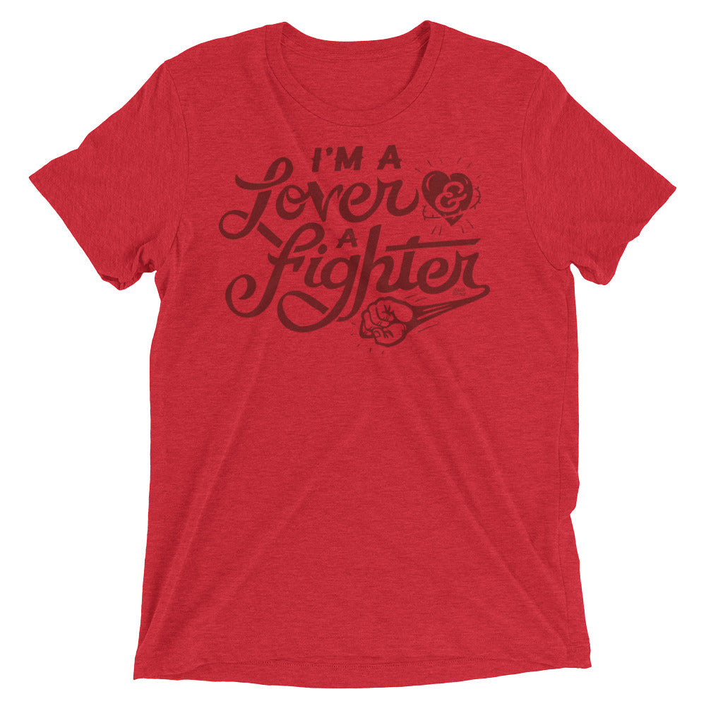 I&#39;m A Lover And A Fighter Tri-Blend Graphic T-Shirt