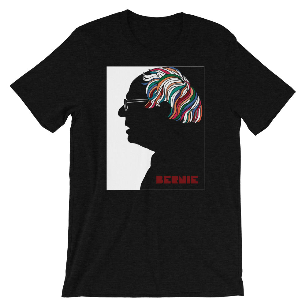Bernie Sanders Psychedelic Hair Milton Glaser Parody Graphic Tee