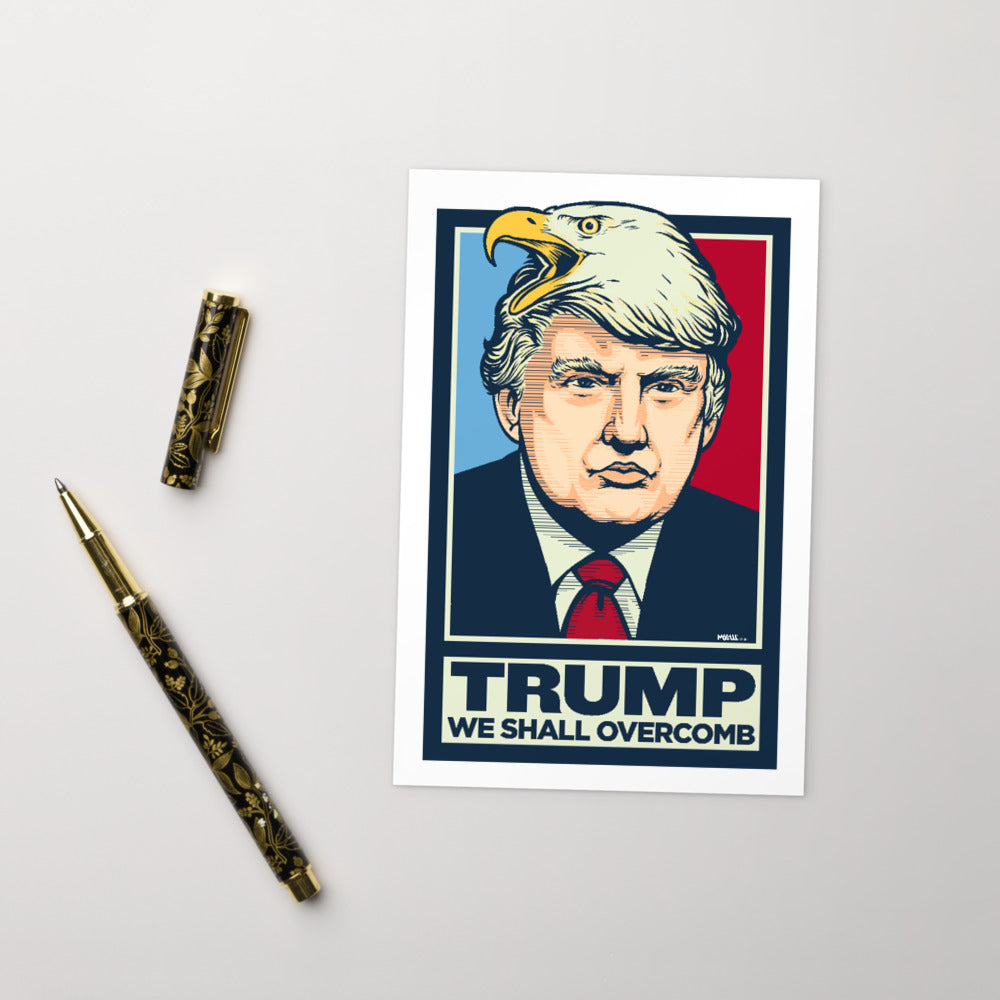 We Shall Overcomb Trump Standard Postcard