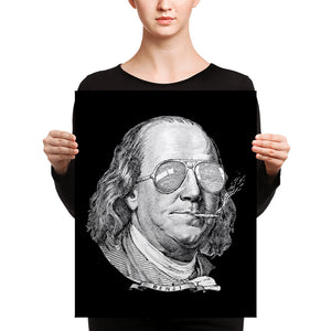 Ben Franklin Now This Is A Political Party Wall Canvas