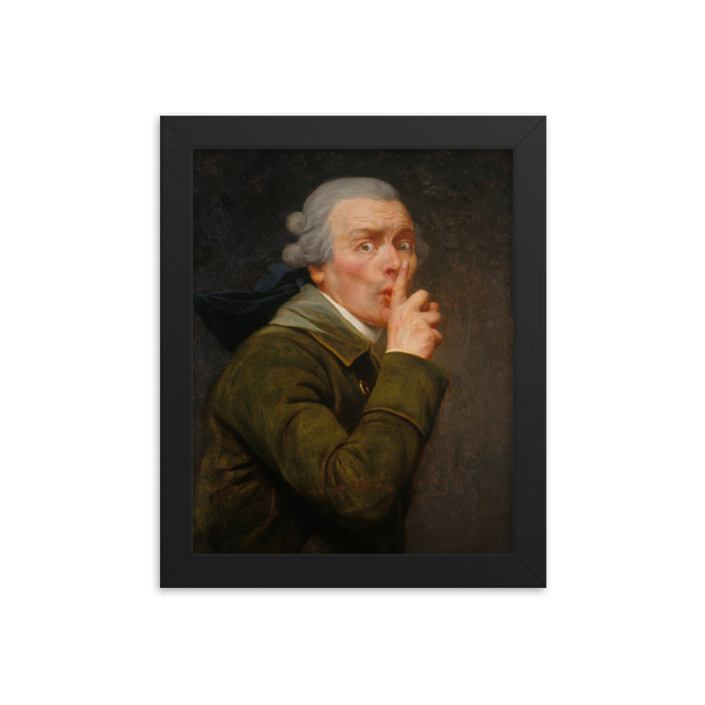 Joseph Ducreux Le Discret Framed Art Print