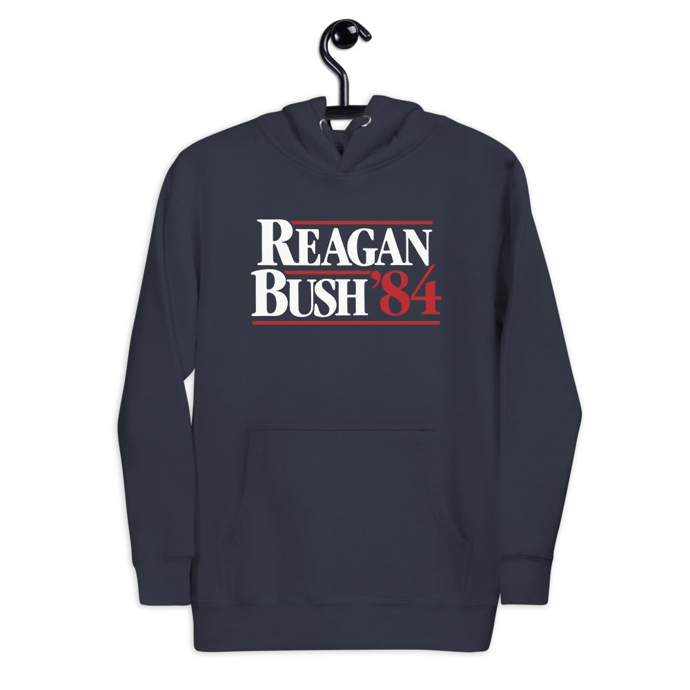 Reagan Bush 1984 Retro Campaign Unisex Hoodie