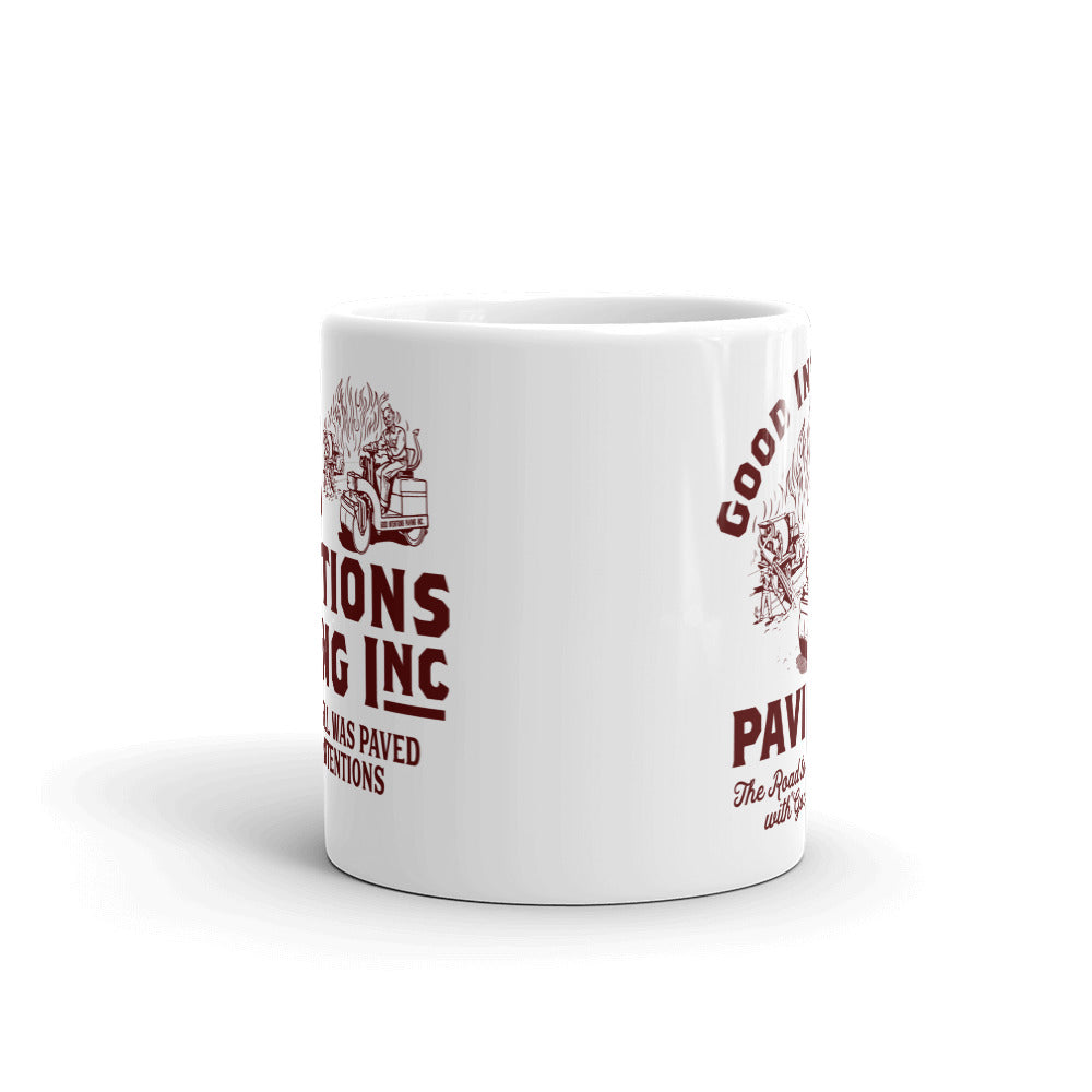 Good Intentions Paving Company Mug