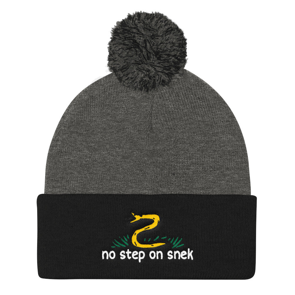 No Step On Snek Pom Pom Knit Cap