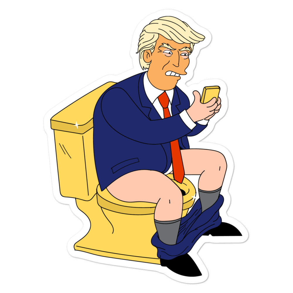 President Trump Golden Throne Tweet Sticker