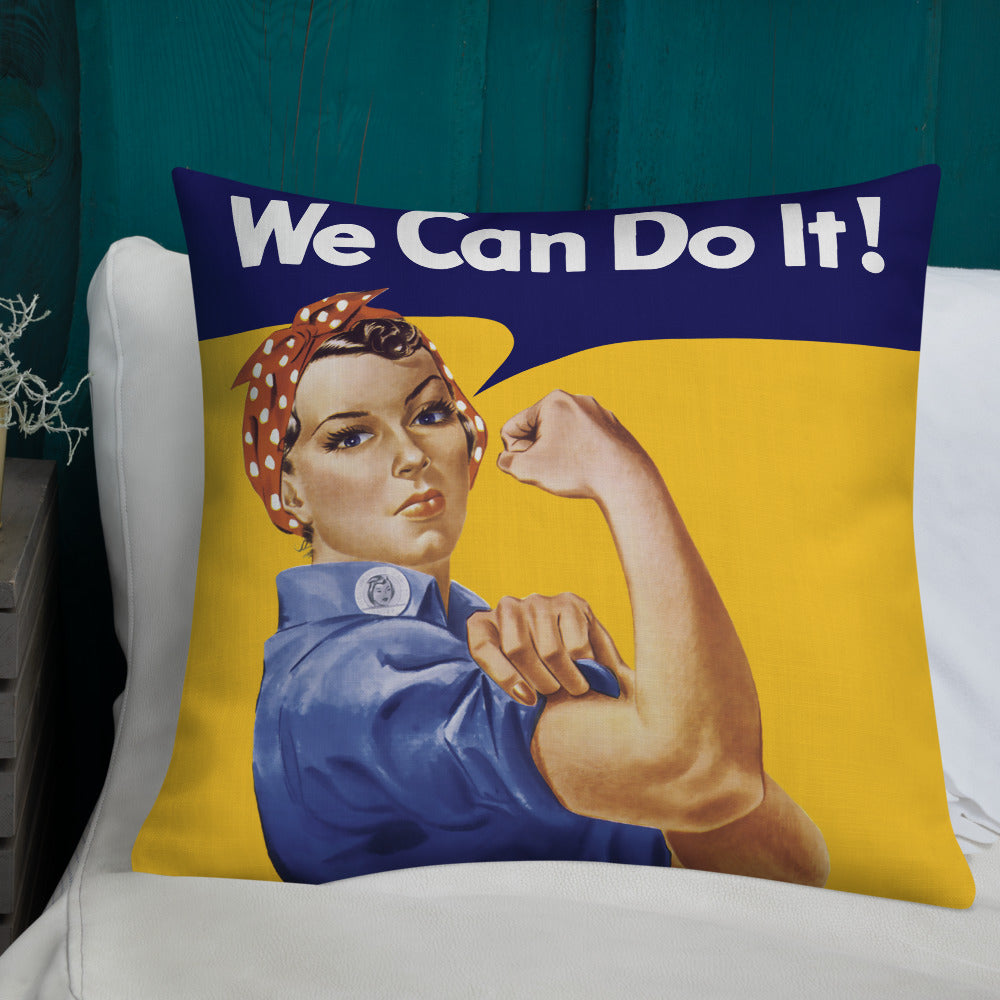 Rosie the Riveter Throw Pillow