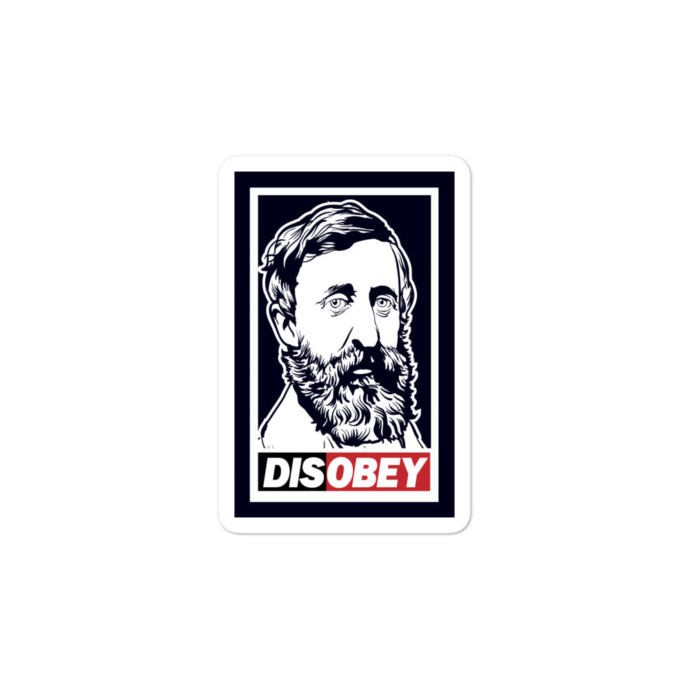 Henry David Thoreau Civil Disobedience Sticker