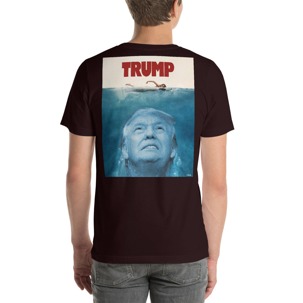 Trump Jaws Graphic T-Shirt Back Printed