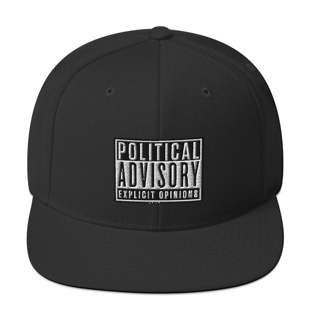 Political Advisory Snapback Hat