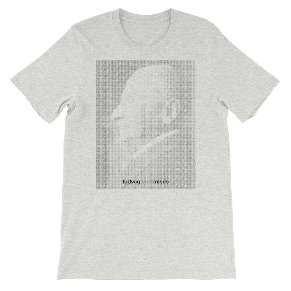 Ludwig von Mises Ideas Quote Matrix Graphic T-Shirt