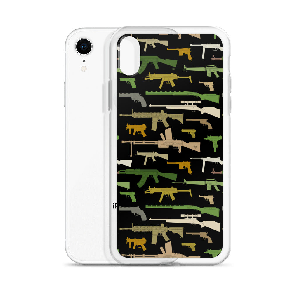 Woodland Gun Pattern iPhone Case