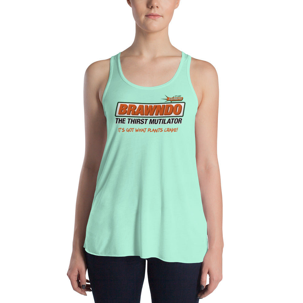Brawndo Women&#39;s Flowy Racerback Tank