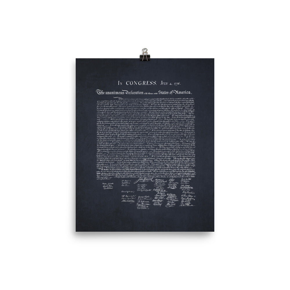 Declaration of Independence Dark Print