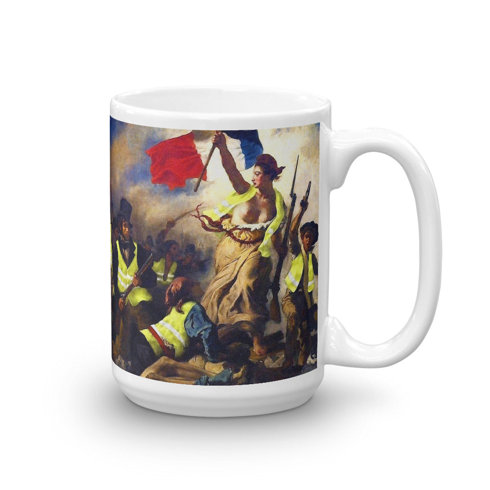 Liberty Leading the People Yellow Vest Revolution Mug