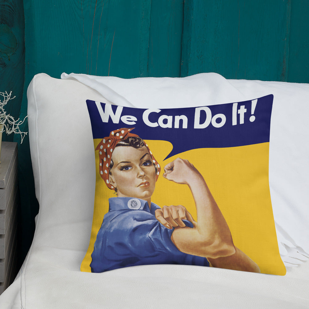Rosie the Riveter Throw Pillow