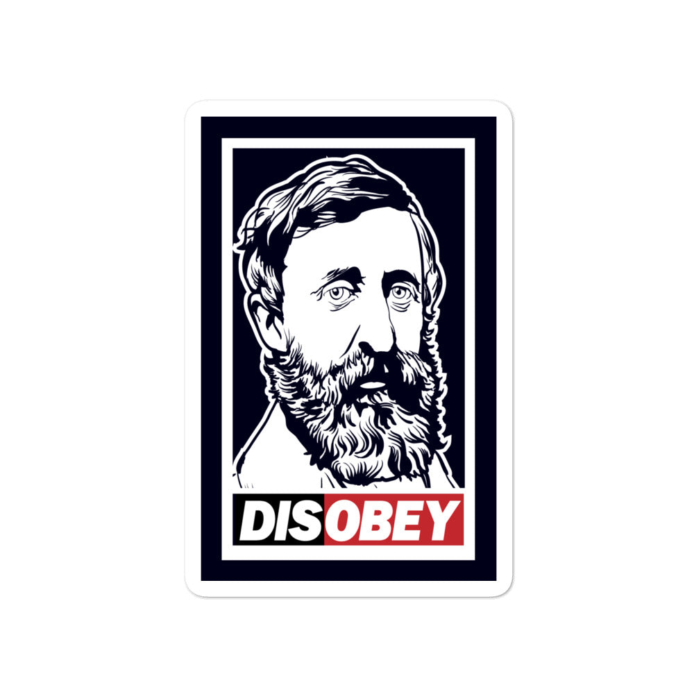Henry David Thoreau Civil Disobedience Sticker