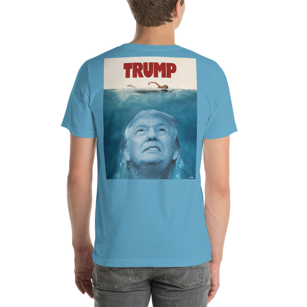 Trump Jaws Graphic T-Shirt Back Printed