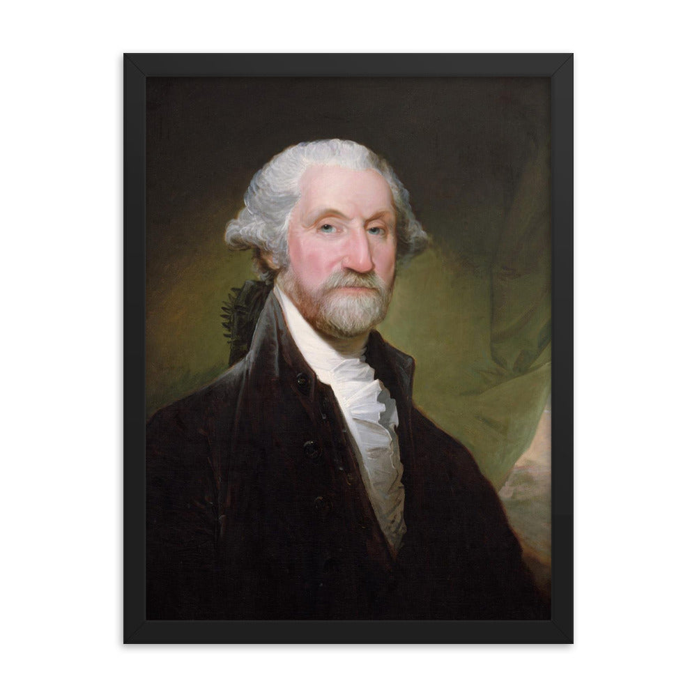 Bearded Badass George Washington Framed Print