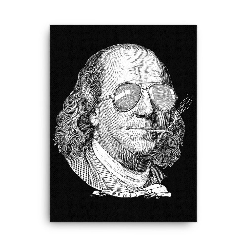 Ben Franklin Now This Is A Political Party Wall Canvas