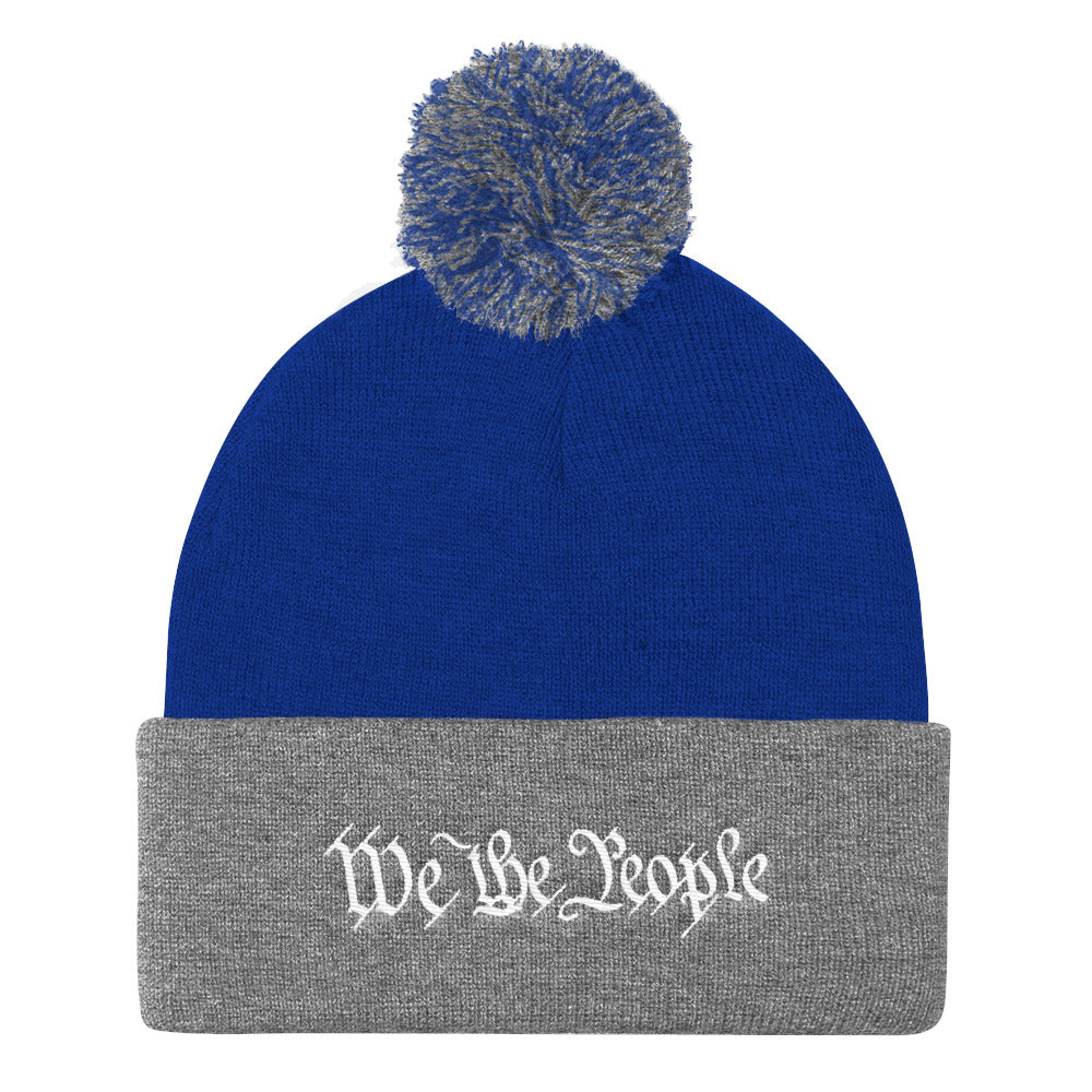 We the People Pom Pom Knit Cap