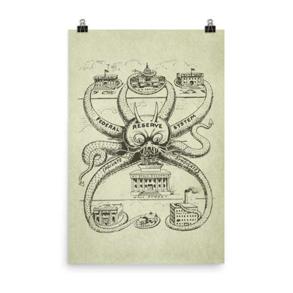 Federal Reserve Octopus Print