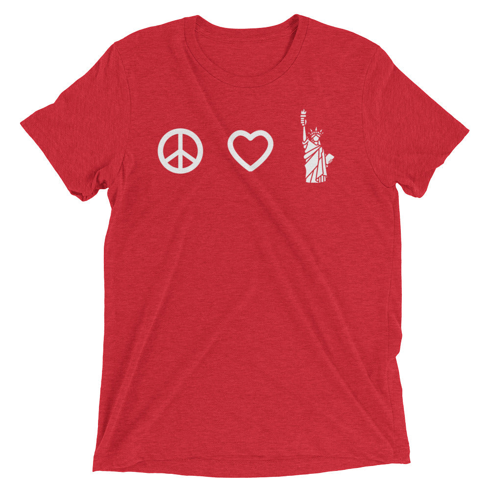 Peace Love Liberty Tri-Blend T-Shirt