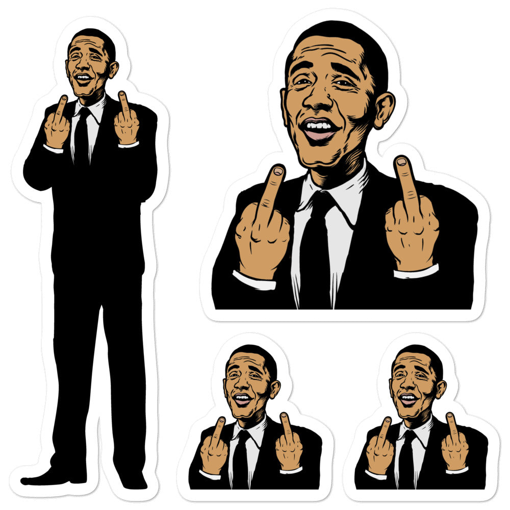 Barack Obama Double FU Sticker Set